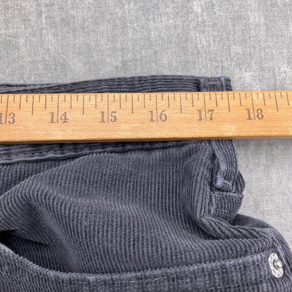 Levis 505 Pants Men 36W x 30L Gray Corduroy Regular Fit Cotton Black Batwing VTG - Picture 6 of 14